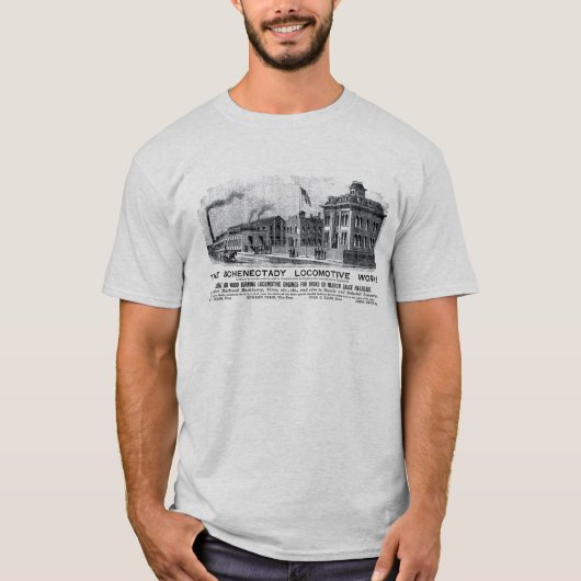 Alco-Schenectady Locomotive Works, T-Shirt 1870 (Devant)