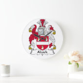 Alcock Family Crest Grote Klok (Huis)
