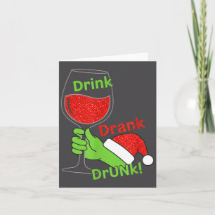 Alcohol &amp; Staarten Drink Gedronken Gedronken!  Kaart