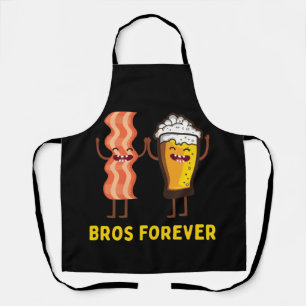 Alcohol Bros Forever beer Bacon Food Gifts Schort