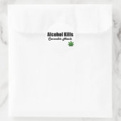 Alcohol doodt cannabis geneest Stickers (Tas)