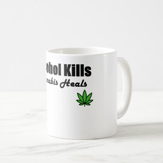 Alcohol doodt Cannabis Heals Mok (Voorkant rechts)