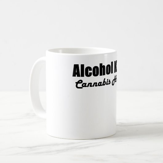 Alcohol doodt Cannabis Heals Mok (Voorkant links)