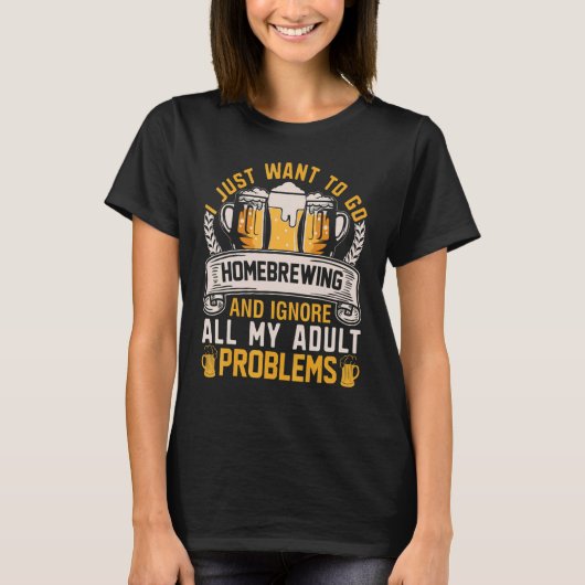 Alcohol Drinker Alcoholic T-shirt (Voorkant)