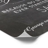 Alcohol - Een grappig bord voor het bruiloft Poster (Hoek)