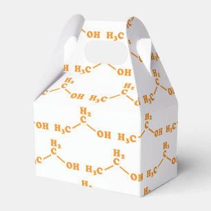 Alcohol Ethanol Moleculaire chemische formule Bedankdoosjes