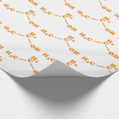 Alcohol Ethanol Moleculaire chemische formule Cadeaupapier (Hoek)