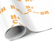 Alcohol Ethanol Moleculaire chemische formule Cadeaupapier (Rol Hoek)