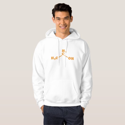 Alcohol Ethanol Moleculaire chemische formule Hoodie (Voorkant volledig)