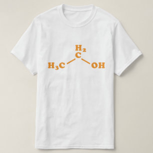 Alcohol Ethanol Moleculaire chemische formule T-shirt