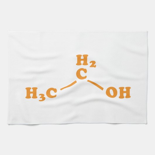 Alcohol Ethanol Moleculaire chemische formule Theedoek (Horizontaal)