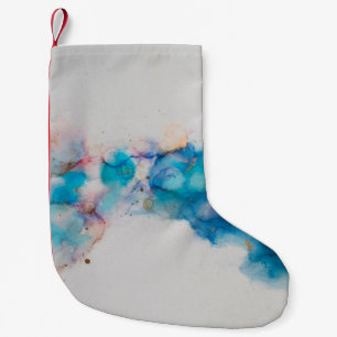 Alcohol Ink Art. Abstract schilderen. Alcohol Ink  Kleine Kerstsok