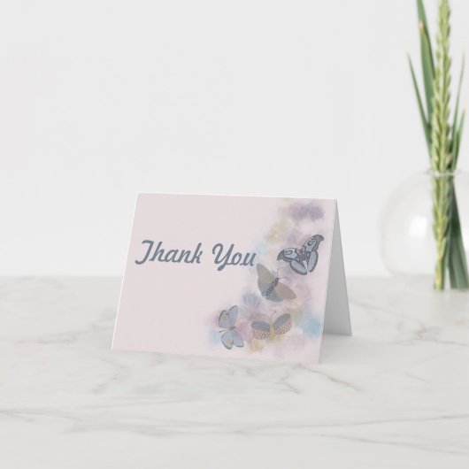 Alcohol Ink Butterflies Bedankkaart (Voorkant)