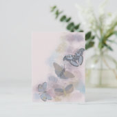 Alcohol Ink Butterflies Briefkaart (Staand voorkant)