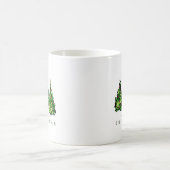 Alcohol Ink Design Christmas Tree Ceramic Mug (Centre)