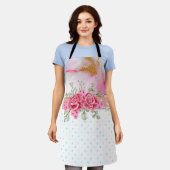 Alcohol Ink en Waterverf Spring Floral Schort (Gedragen)