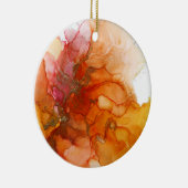 Alcohol Ink Fire Ornament (Rechts)