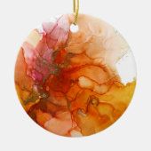 Alcohol Ink Fire Ornament (Voorkant)