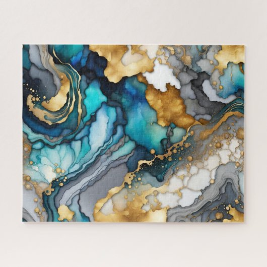 Alcohol Ink Puzzle Legpuzzel (Horizontaal)