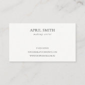 Alcohol Ink Silver Navy Blue Glitter Appointment Visitekaartje (Achterkant)