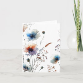 Alcohol Inkt Aquarel Bloem Blank Notitiekaartje
