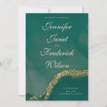 Alcohol Inkt Groene Glitter Huwelijk