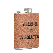  "Alcohol is a Solution" Funny Heupfles (Rechts)
