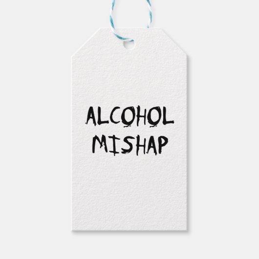 Alcohol Mishap Cadeaulabel (Voorkant)