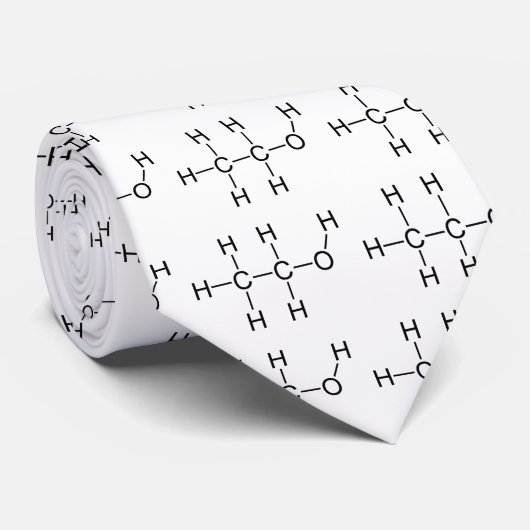 Alcohol Molecule Stropdas (Opgerold)
