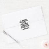 ALCOHOL - Omdat Vierkante Sticker (Envelop)