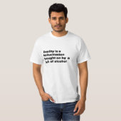 alcohol t shirt quote wit (Voorkant volledig)