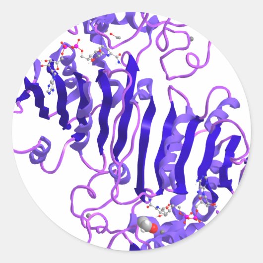 Alcoholdehydrogenase Ronde Sticker (Voorkant)
