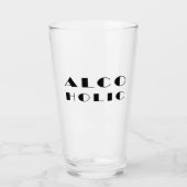 Alcoholic grappige vormgeving glas (Voorkant)