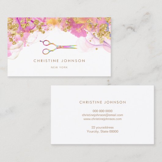 Alcoholinkschaar logo visitekaartje (Voorkant / Achterkant)