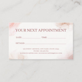 Alcoholinkt met vloeibare Waterverf Afsprakenkaartje