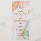 Alcoholinkt Roos Elegant Flat Menu (Voorkant)