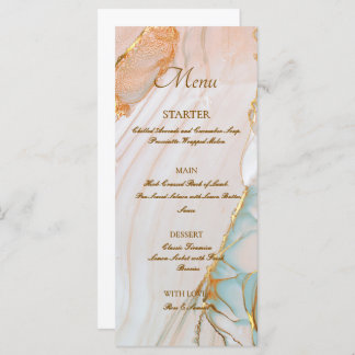 Alcoholinkt Roos Elegant Flat Menu