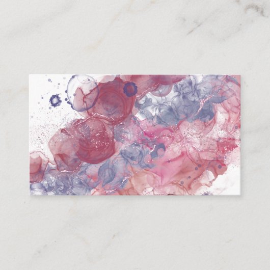 Alcoholinkt Roze druppels Informatiekaartje (Voorkant)