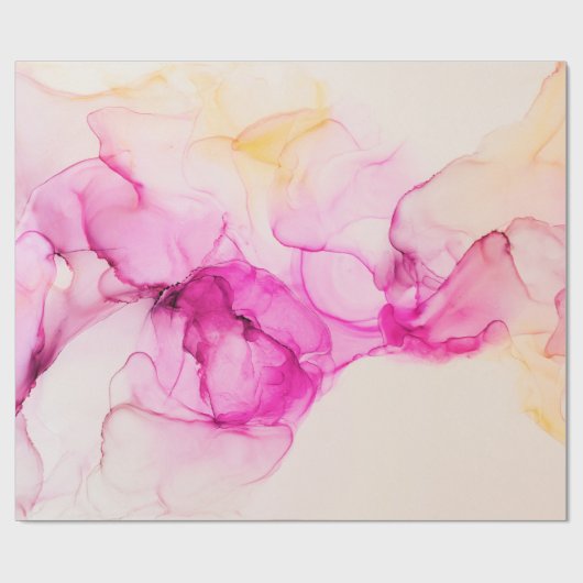 Alcoholinkt zee textuur. Contemhedendaagse kunst. Cadeaupapier (Vlak)