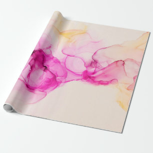 Alcoholinkt zee textuur. Contemhedendaagse kunst. Cadeaupapier