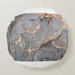 Alcoholinktkleuren doorschijnend. Abstracte multic Rond Kussen