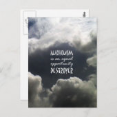 Alcoholisme Briefkaart (Voorkant / Achterkant)