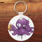 Alcoholoctopus Sleutelhanger (Voorkant)