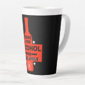 Alcoholvrij en nuchter latte mok (Rechterhoek)