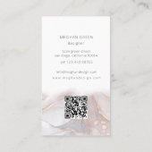 alcool naturel éthéré encre Carte de visite modern (Dos)