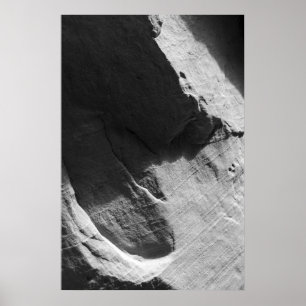 Alcove Sandstone Black en White Photo Poster