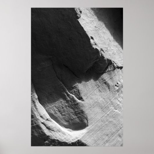 Alcove Sandstone Black en White Photo Poster (Voorkant)