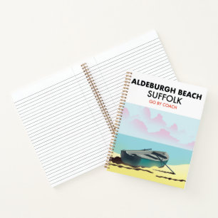 Aldeburgh Beach Suffolk Two-Tone Coffee Mok Notitieboek
