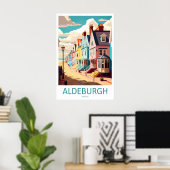 Aldeburgh Engeland Reisposter Vintage Ski Poster (Thuiskantoor)