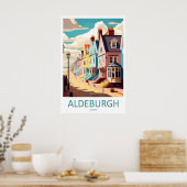 Aldeburgh Engeland Reisposter Vintage Ski Poster (Keuken)
